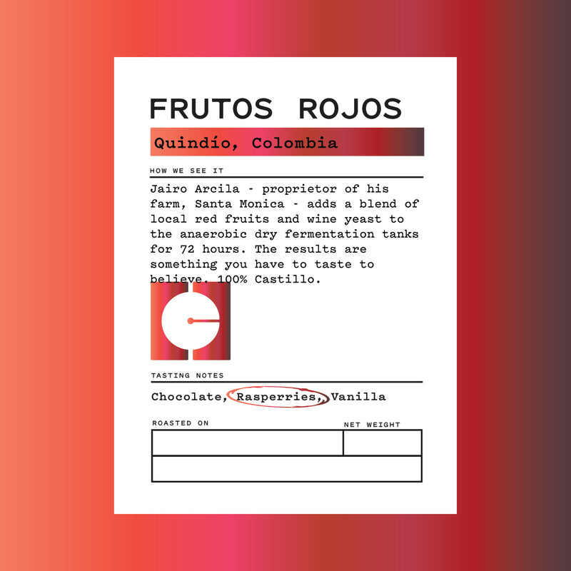 Extremely Limited - Colombia - Frutos Rojos - Red Fruit & Wine Yeast Co-Ferment